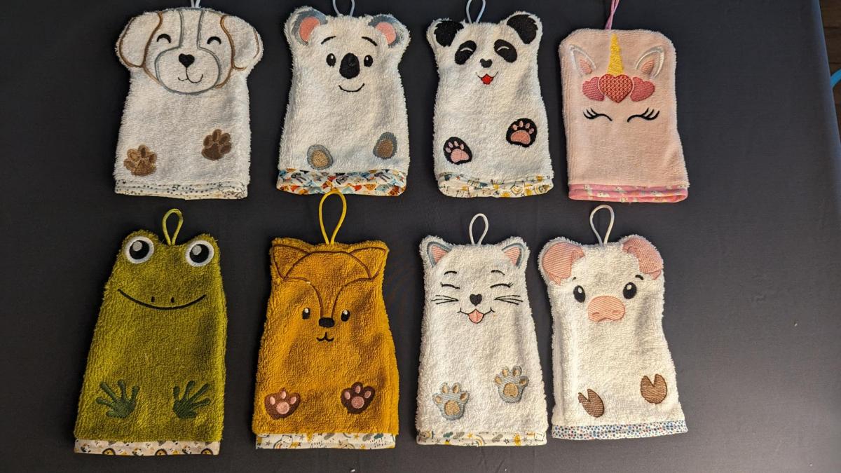 Gants de toilettes enfant